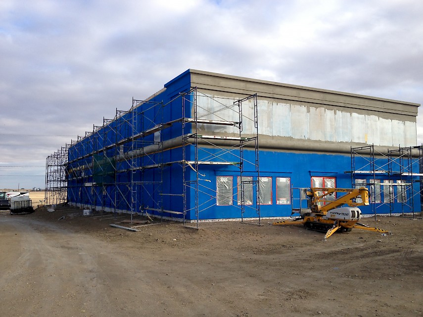 Building a large fire resistant commercial structure